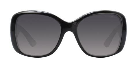 Prada Heritage PR 32PS 1AB5W1 Black Plastic Square 